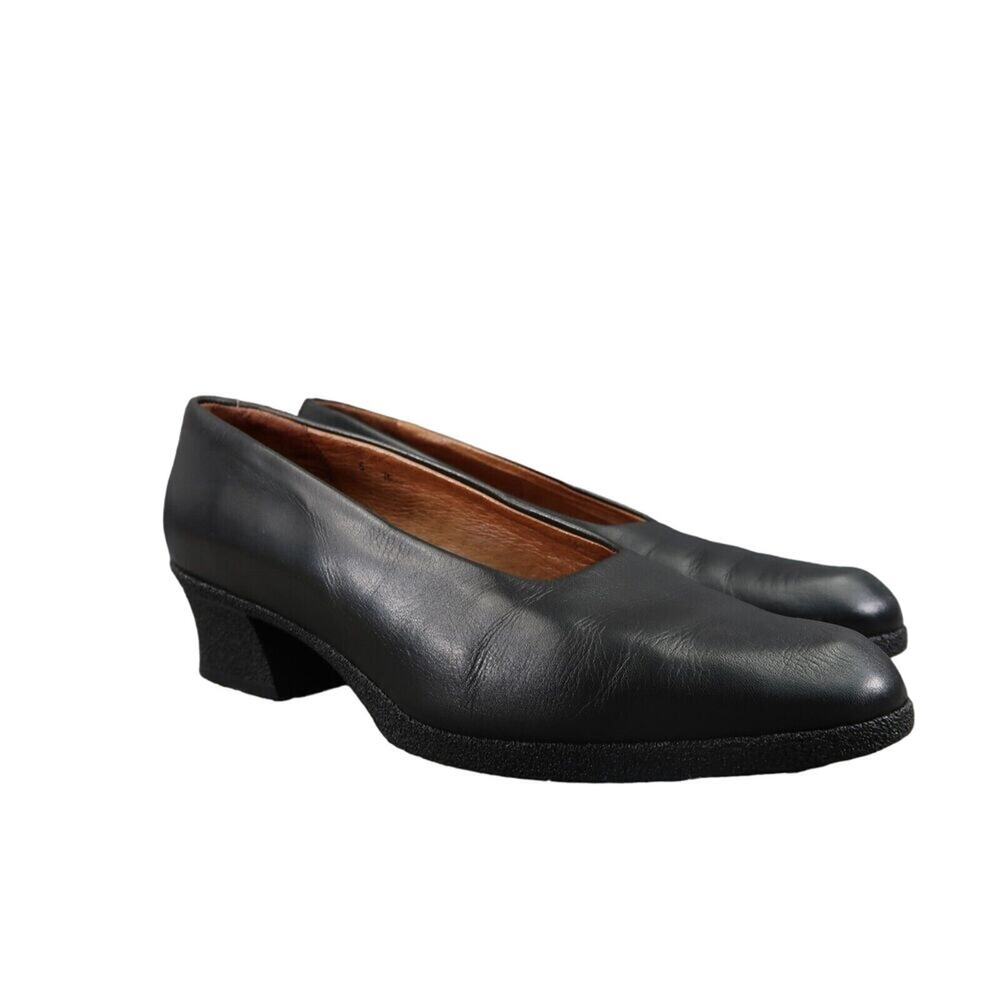 Vittorio Ricci Shoes Women 5 Pumps Classic Couture Leather Slip On Fashion Black